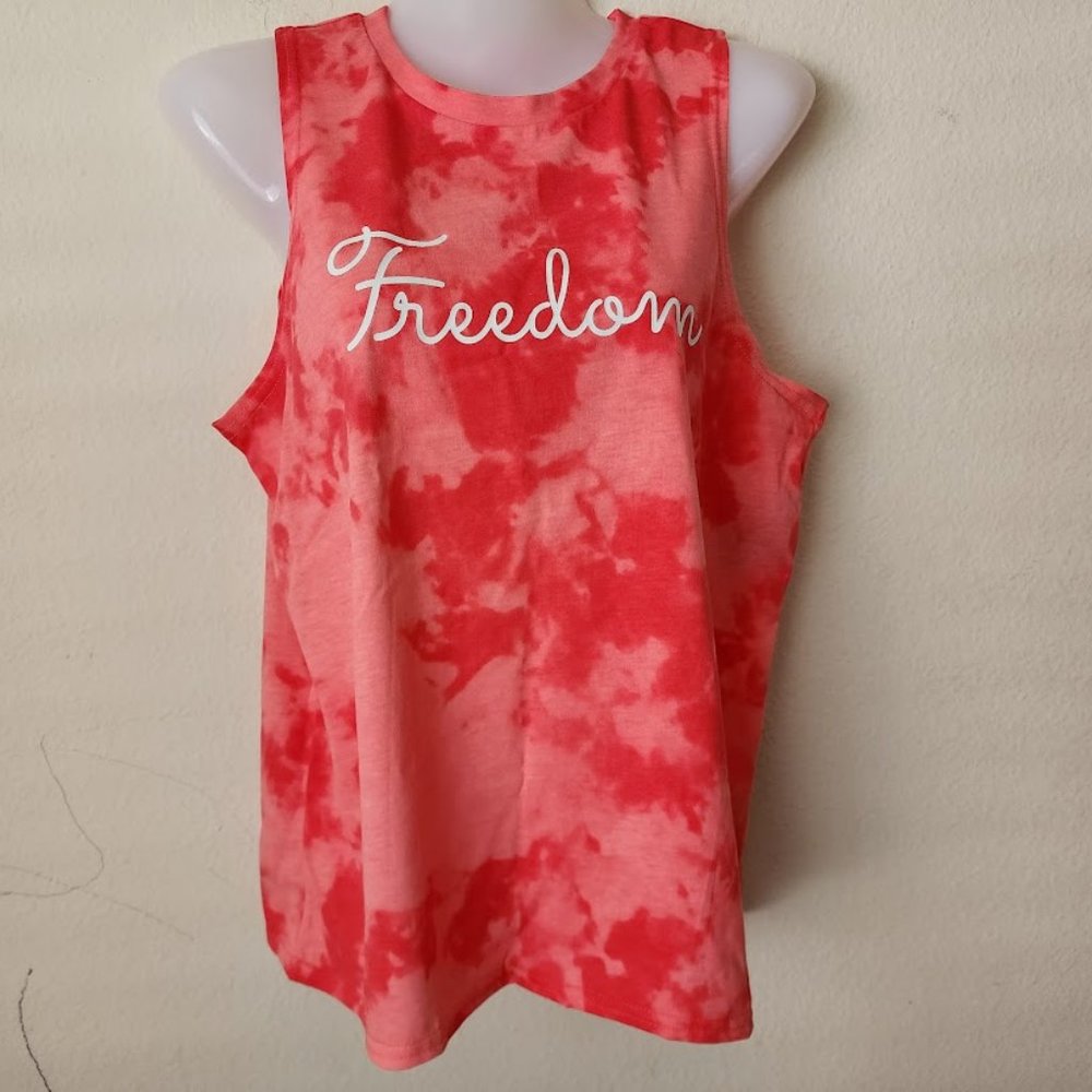 Way To Celebrate! Patriotic Women's Americana Tank Top. Size XL (15-17).